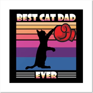Best Cat Dad Ever Posters and Art